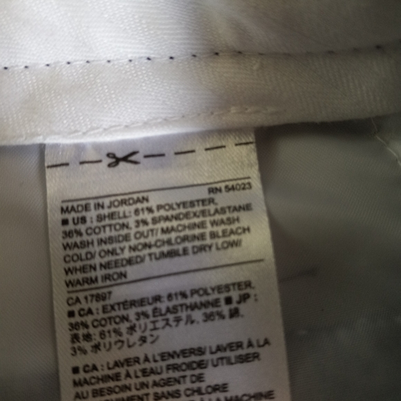 Banana Republic Blue and White Geometric Print Avery Pant Size 2P - Picture 5 of 5